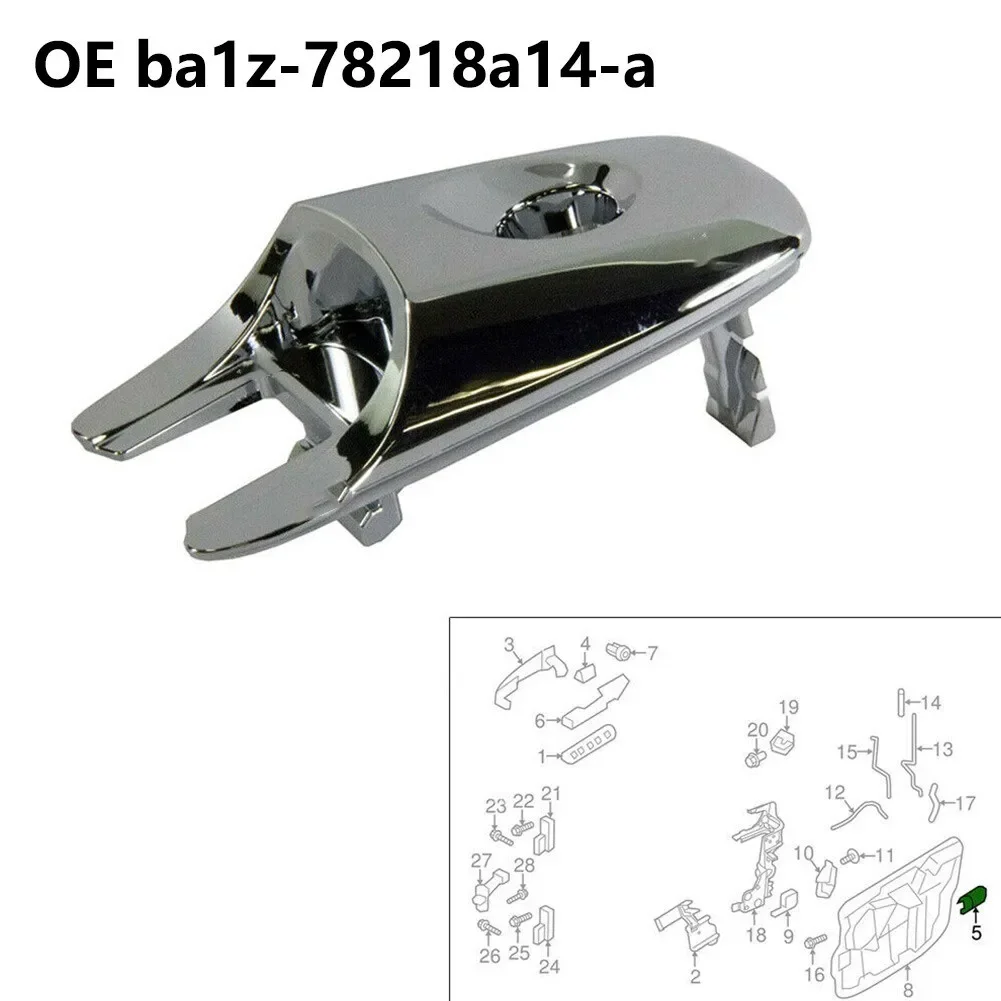 

Хромированная накладка на цилиндр замка передней левой двери для Ford Explorer, Edge, MKX 2011-2019, OEM BA1Z78218A14A