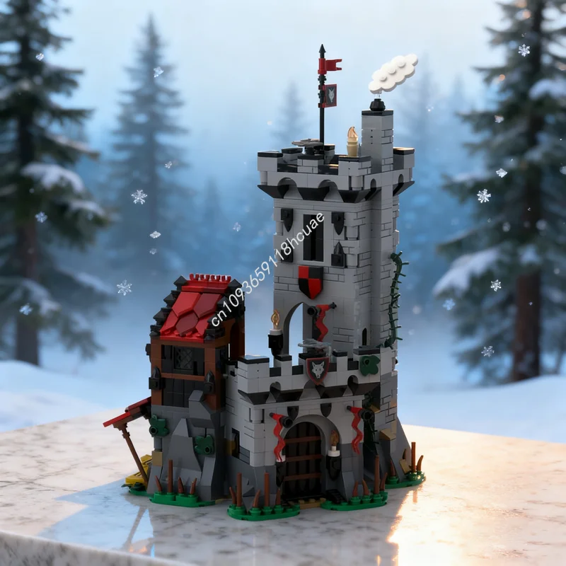 

877pcs MOC Wolfpack Outpost Castle Wolfpacked Model Building blocks Architecture DIY toy idea Brick Christmas gift Birthday