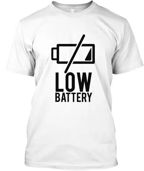 Low Battery T-Shirt Made in the USA Size S to 5XLAnime Summer Y2K vintage Luxury oversized