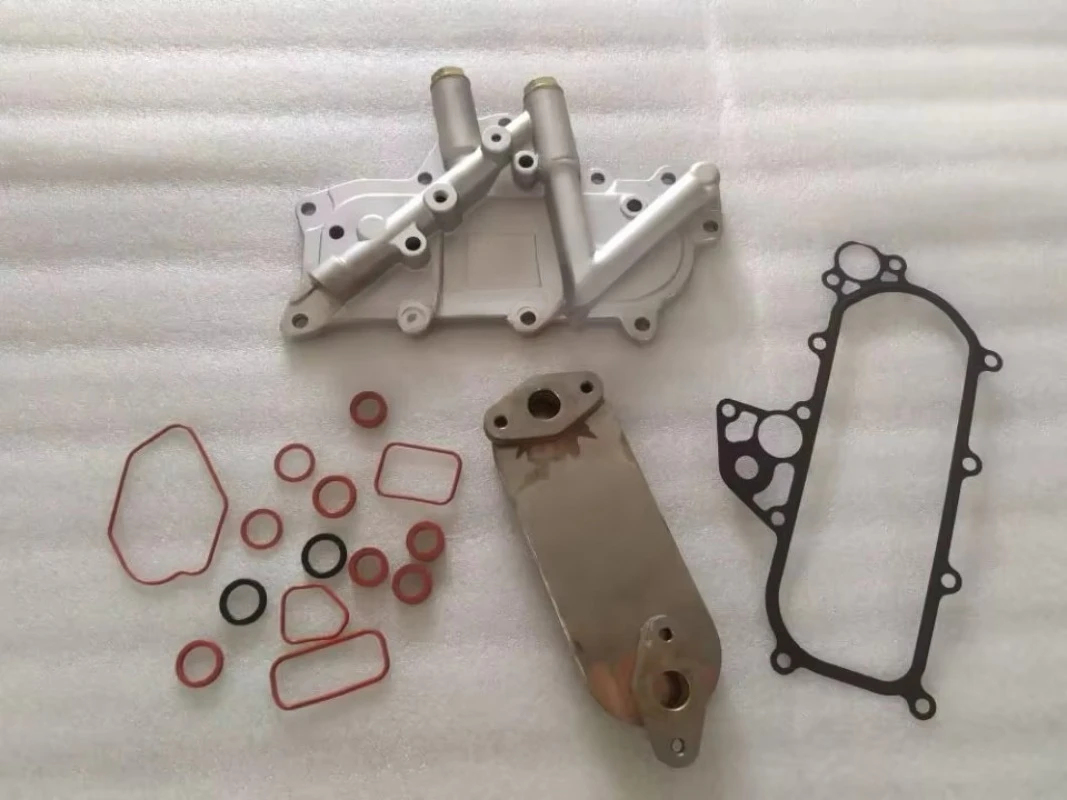 Complete Oil Cooler Assy Oil Cooler Side Cover Core  Seal Gasket  For Nissan TD27 TD25 Turbocharge 4 layer