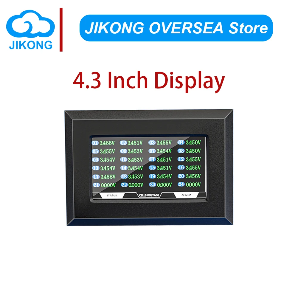 JIKONG BMS 4.3inch LCD Screen Display Lithium Battery Smart Bms Accessories Intelligent Protection Level Indicator JKBMS Monitor