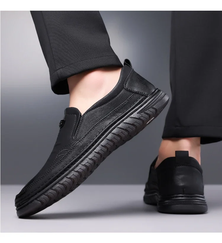 Herren Business-Slipper mit weicher Sohle, bequeme Freizeitschuhe, rutschfest, verschleißfest, Slip-On-Herrenschuhe-HT999 – Detail 5
