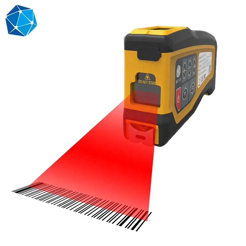 Handheld Intelligente Lengte En Volume Digitale Elektrische Tape Roll Met Laser Meten En BLE4.2 Barcode Scanner