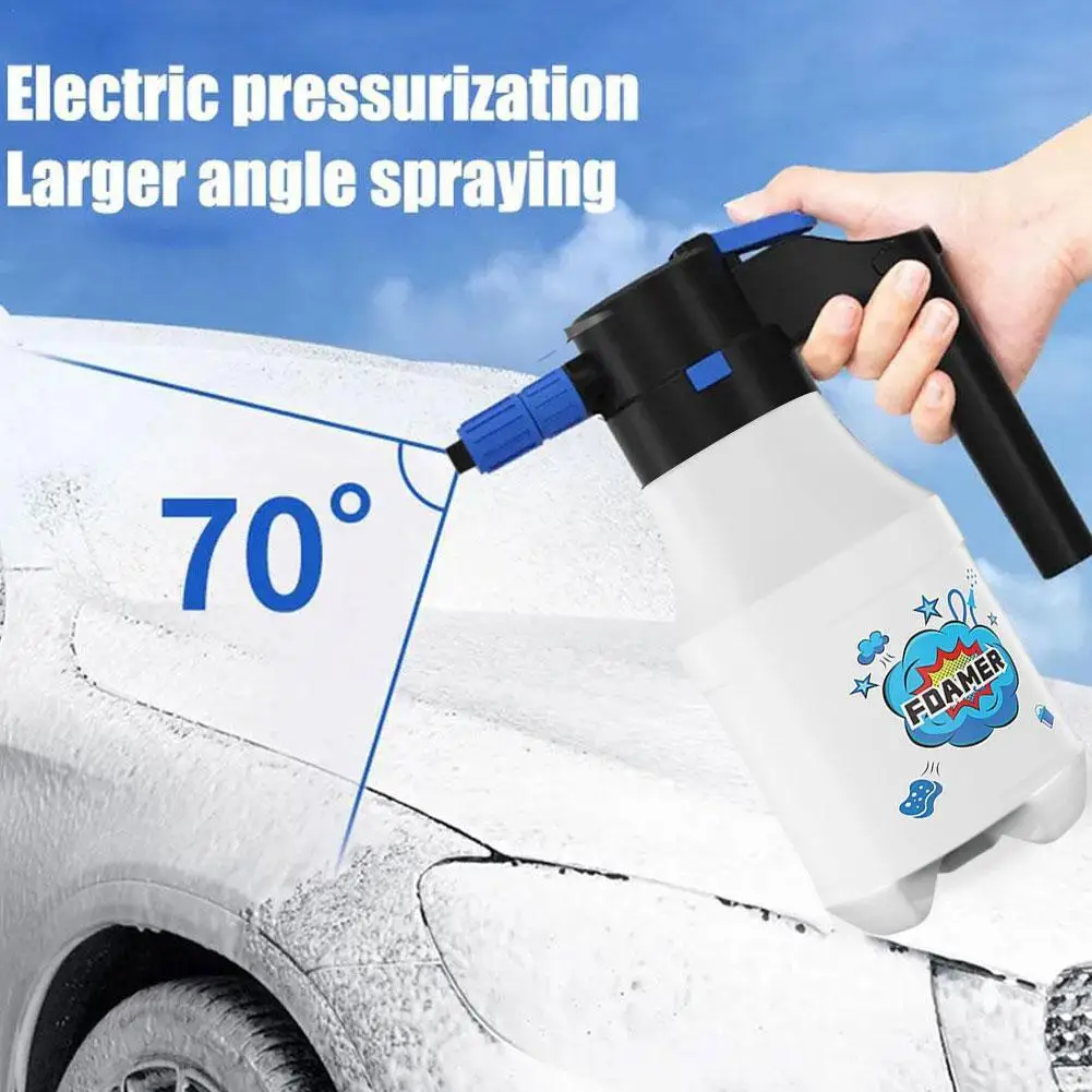 Electric Car Washing Foam Spray Pot High Pressure Fan Shaped Foam Spray Pot Pneumatic General Spray For Car Washing Bottle