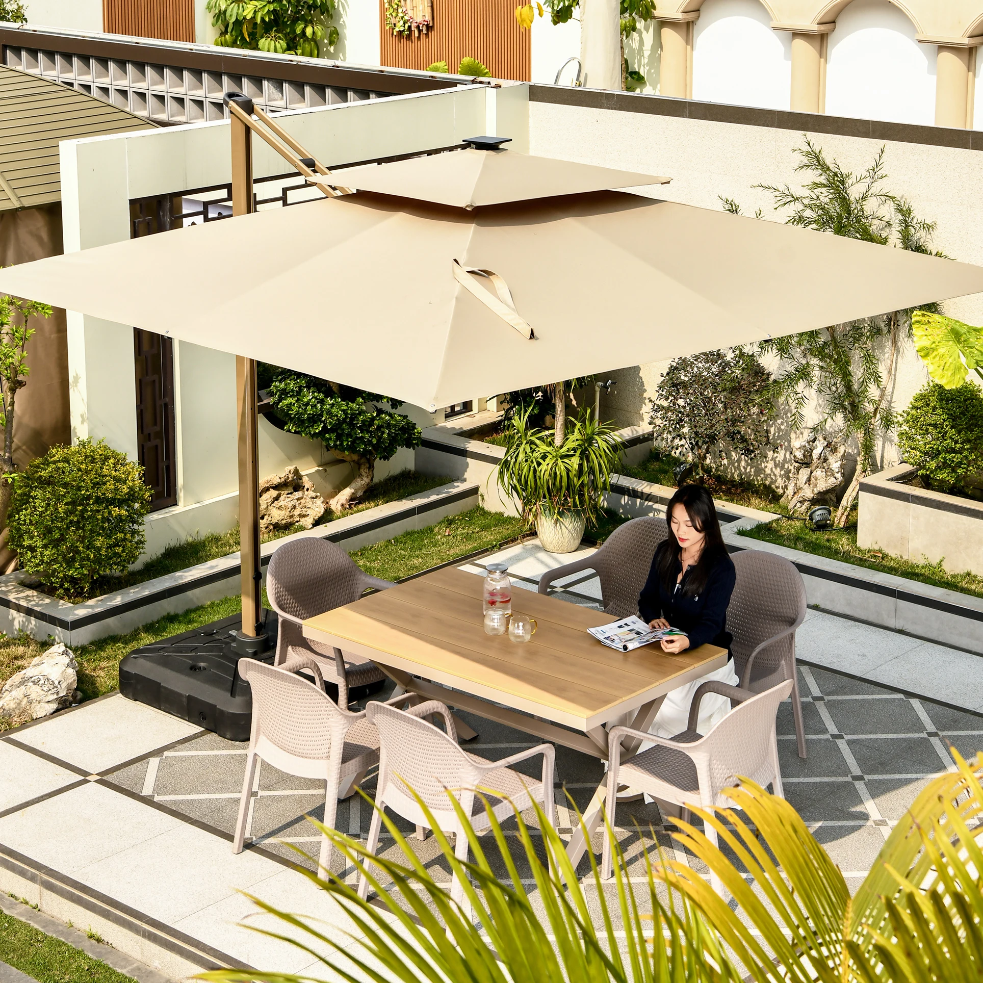 Guarda-sol de Jardim Quadrado  - Outdoor Furniture Brand avaliação e preço