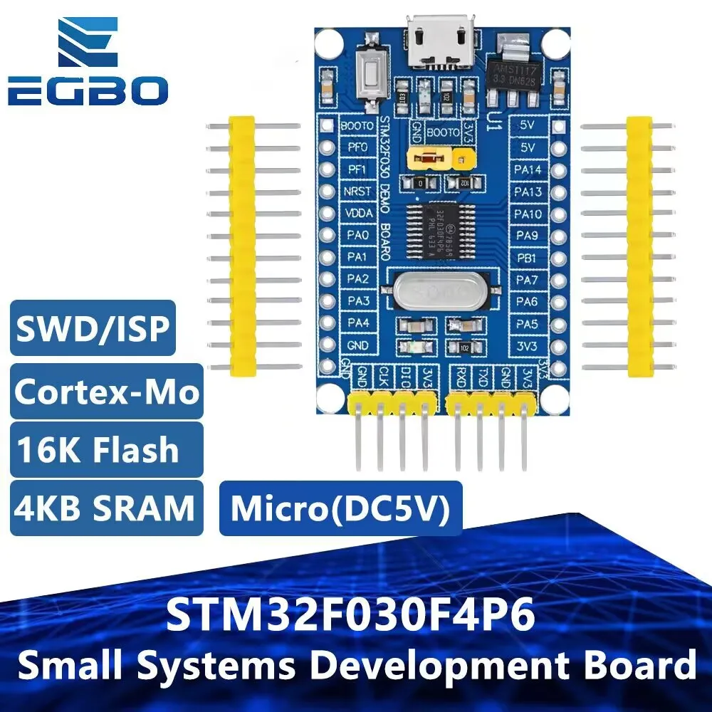 1~10PCS EGBO 8MHz STM32F030F4P6 Small Systems Development Board CORTEX-M0 Core 32bit Mini System Development Panels