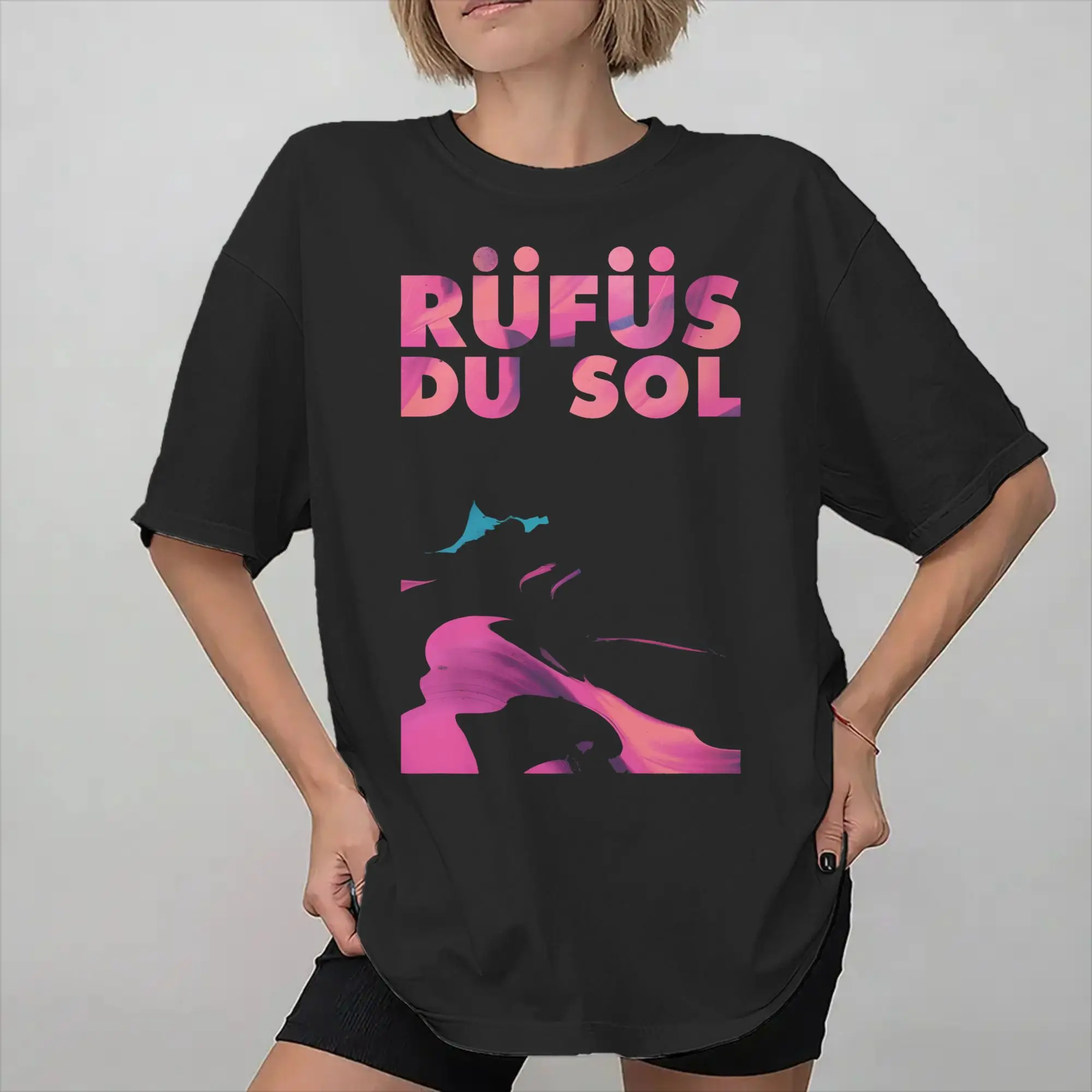 Rufus Du Sol 2026 Concert Merch Unisex T Shirts Cotton Tee Printed  Tops T-shirt