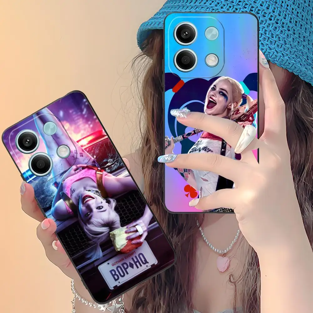 

Чехол для телефона Xiaomi Redmi Note 14 13 12 11 A5 3 2 1 Pro Plus 4G 5G с цветным принтом, чехол для мобильных телефонов, красивый Джокер, девушка-монстр