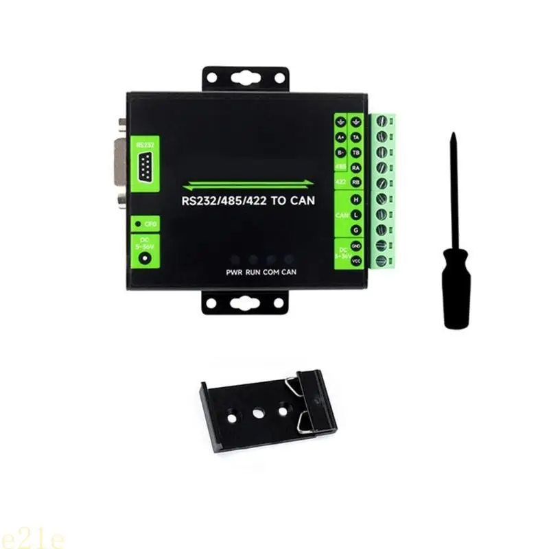 E21E CAN Industrial Isolated Module RS232/485/422 To CAN Converter Supports Modbus RTU