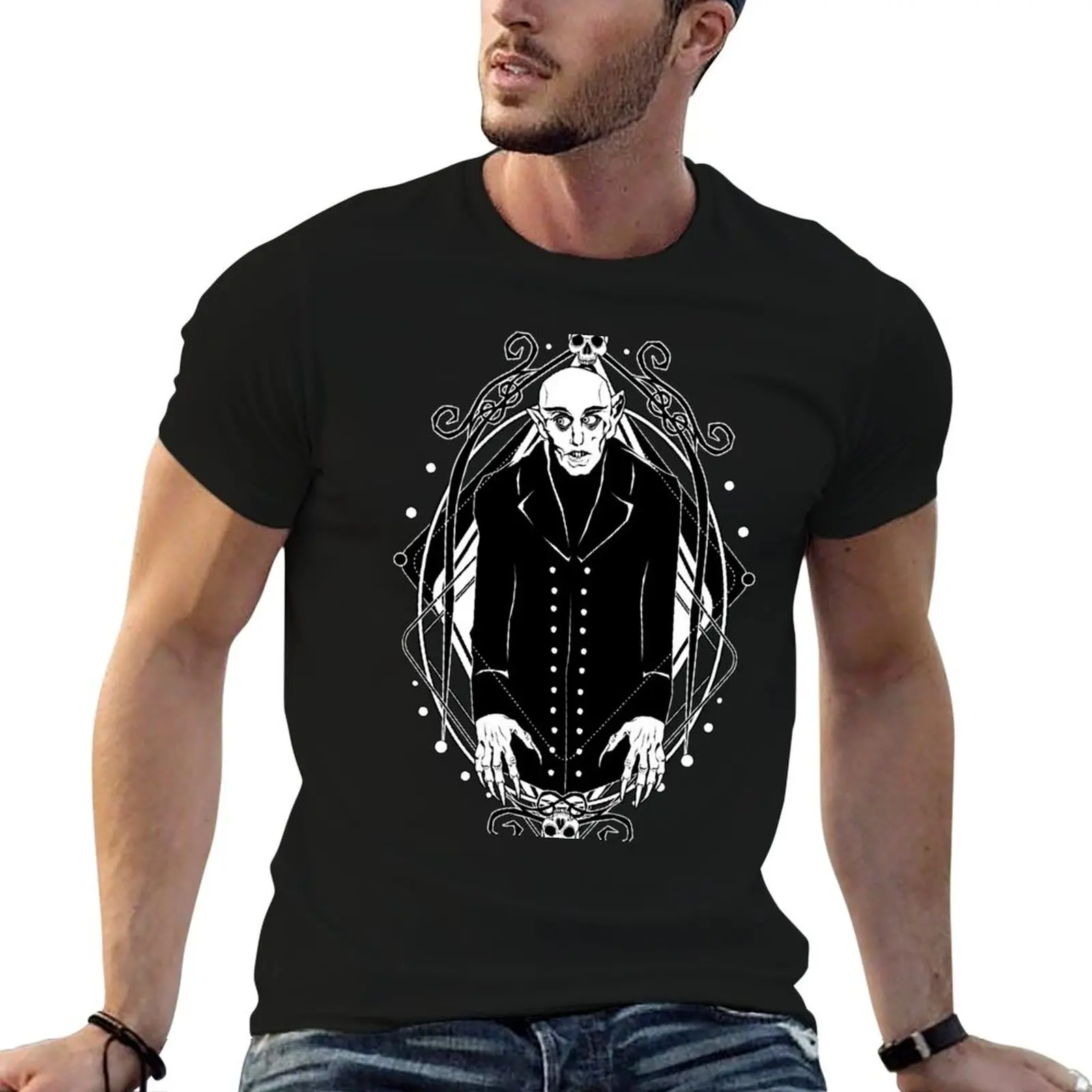 Nosferatu: A Symphony of Horror T-Shirt blacks anime stuff man clothes customs design your own men graphic t shirts