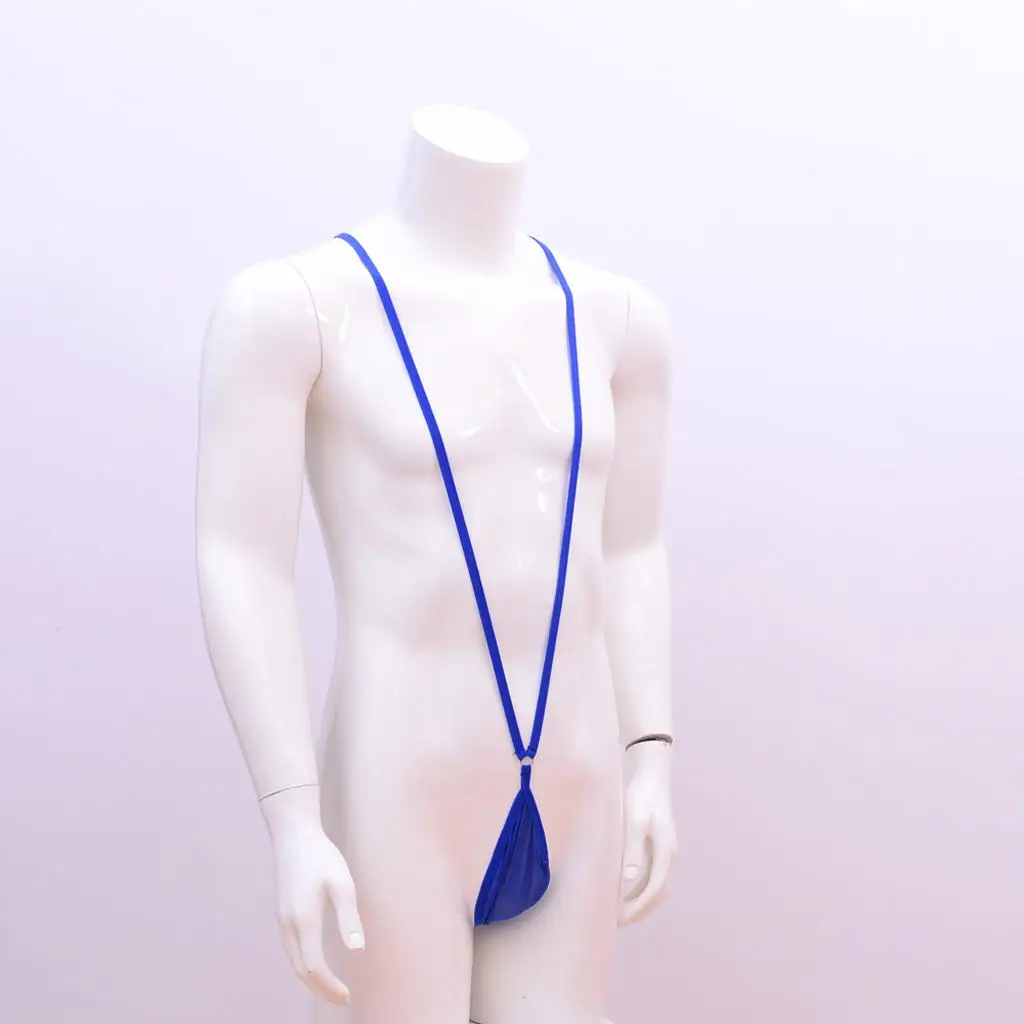 ผู้ชาย V ยืด Mankini ชุดชั้นใน Borat ชุดว่ายน้ํา Suspender Bodysuit