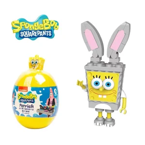 Spongebob Squarepants Blind Box For Children, Building Blocks, Music, Performance, Models, Birthday, Christmas, Twisted Egg, Toy Gifts 5 Main Sales Caixa Bob - №5
