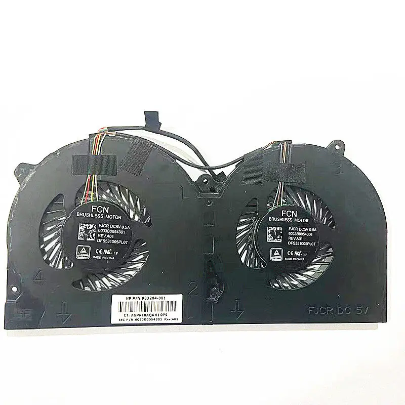 For HP 933264-001 Elite POS 141 143 145  Laptop CPU GPU Cooling Fan Heatsink Fan Cooler