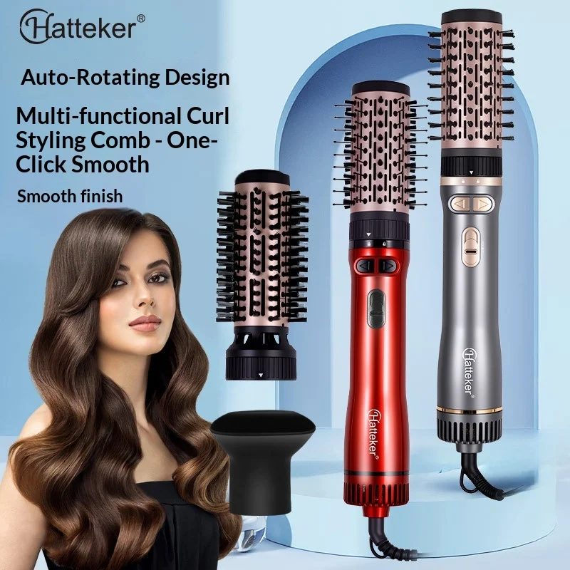 

Three in One Hot Air Comb Hair Dryer Multifunctional Hair Dryer Hair Care Automatic Curling Iron