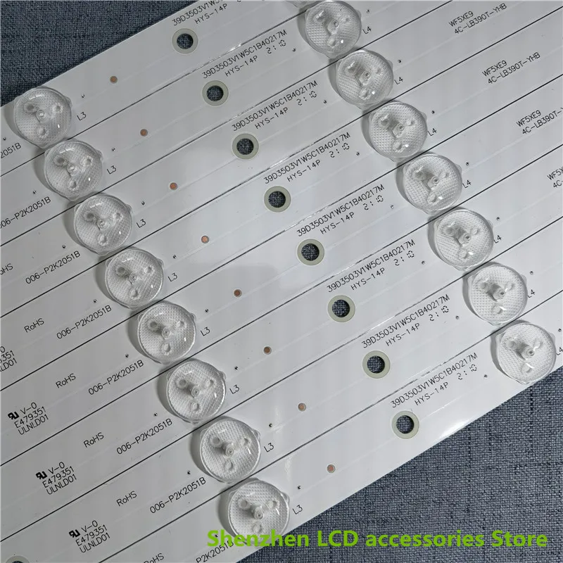40 سنتيمتر 5LED 3 فولت LED شريط إضاءة خلفي 5 مصباح 4C-LB390T-YHB 4C-LB39T0-YHB NEW_39L2306C_3030C_8X5 لشيبا 39L2309C 39L2306C