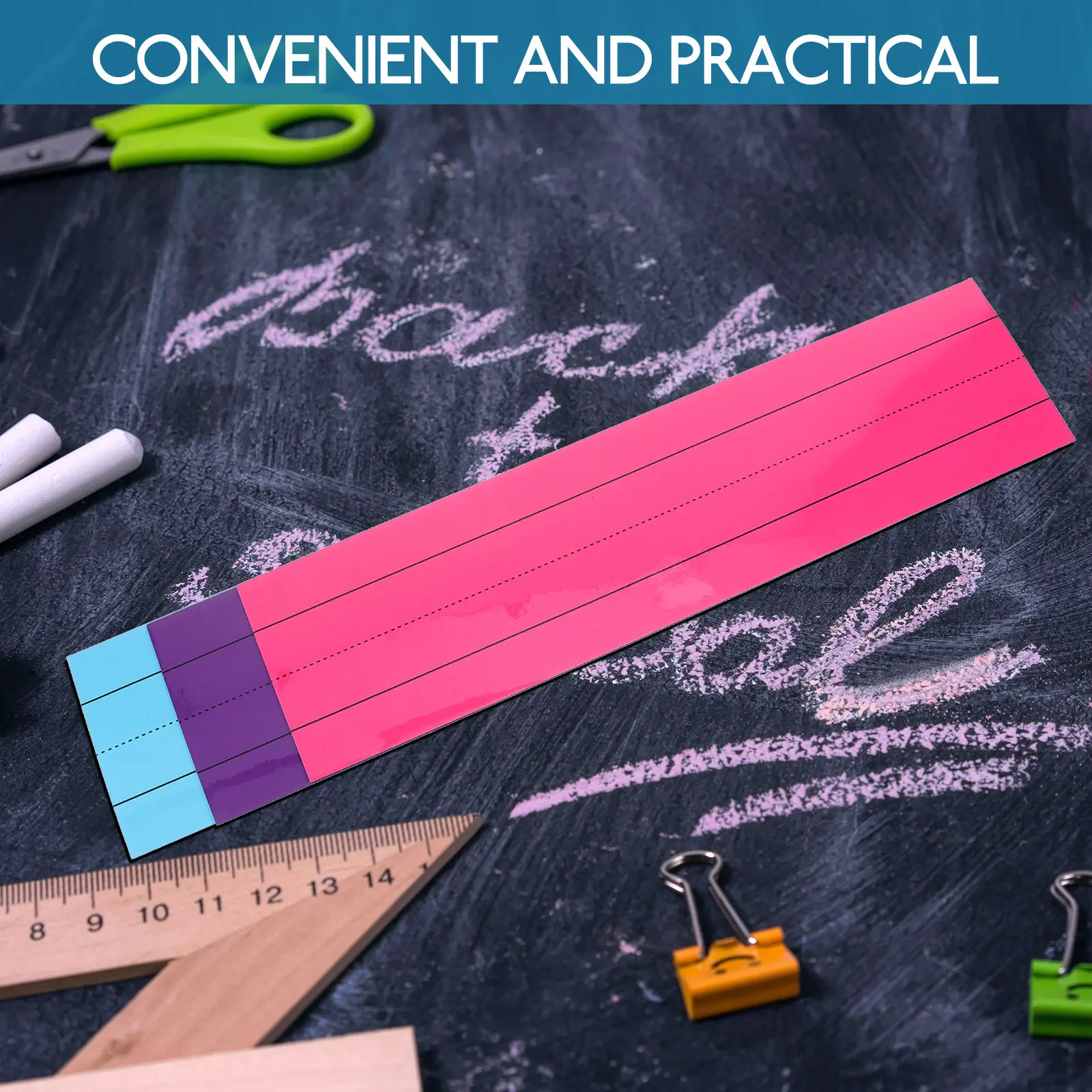 

Набор из 3 магнитных полосок для фраз, сменных магнитных этикеток для доски и холодильника, блокнотов для заметок