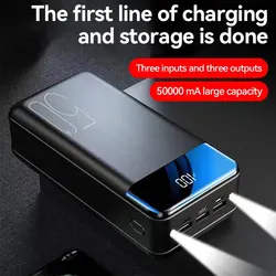 100000mAh Large Capacity Power Bank Mobile Phone Super Fast Charging Power Bank Tablet Phone External Power Supply