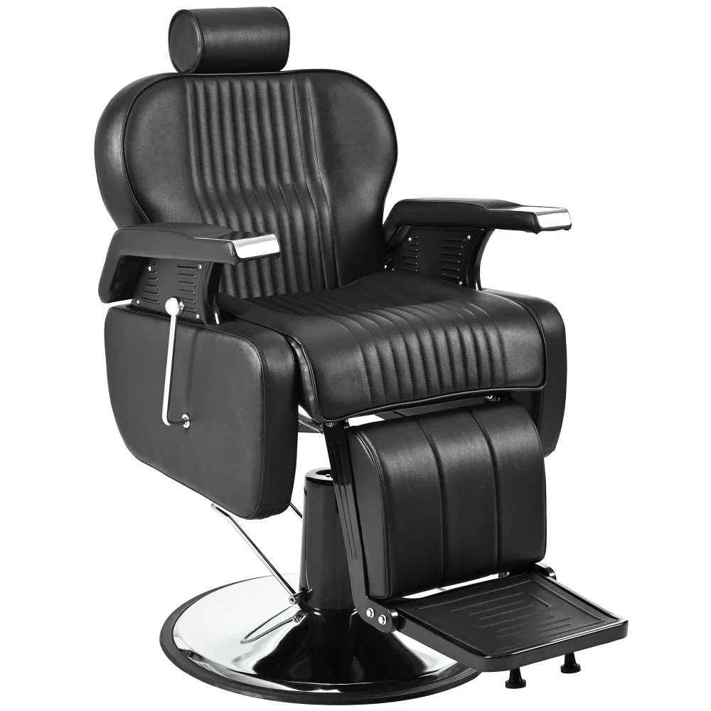 

Heavy Duty Reclining ,All Purpose Hydraulic Recline Barber Chair 360° Swivel&Height Adjustable Spa Tattoo Styling Equipment