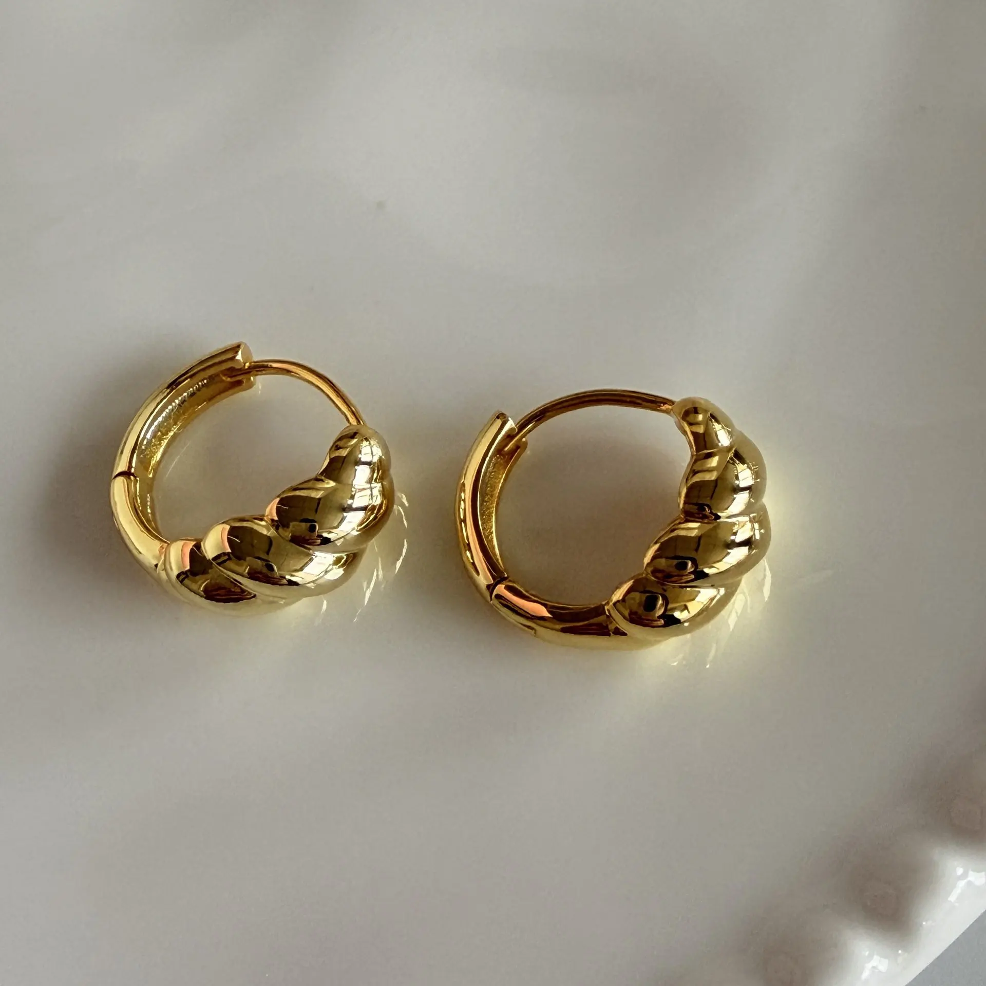 Withered Versatile Hornbag Earrings With Earrings And Buckles For Women 925 Silver Needle Buckle Earrings