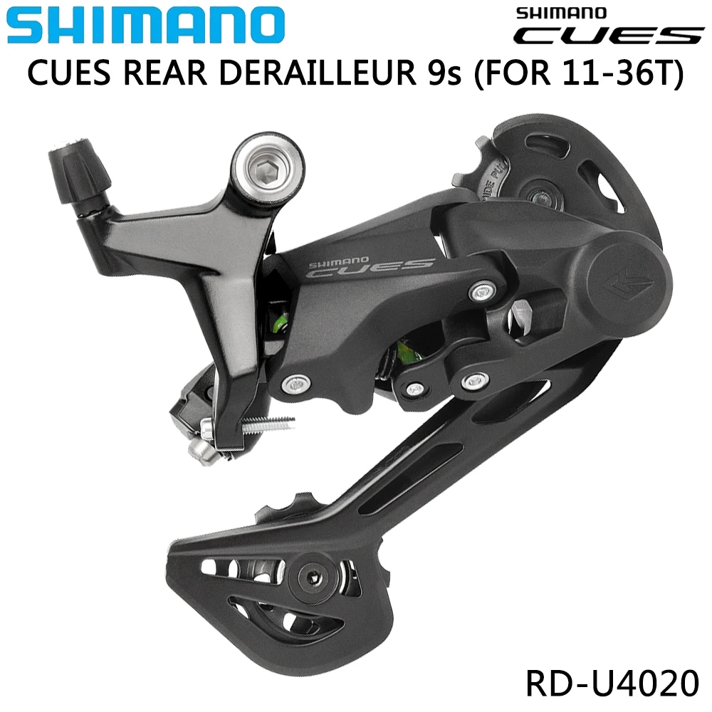 SHIMANO CUES 9 Speed MTB Bike SL-U4000-9R Right Shifter Lever Clamp Band RD-U4020 Rear Derailleur Original Bicycle Parts