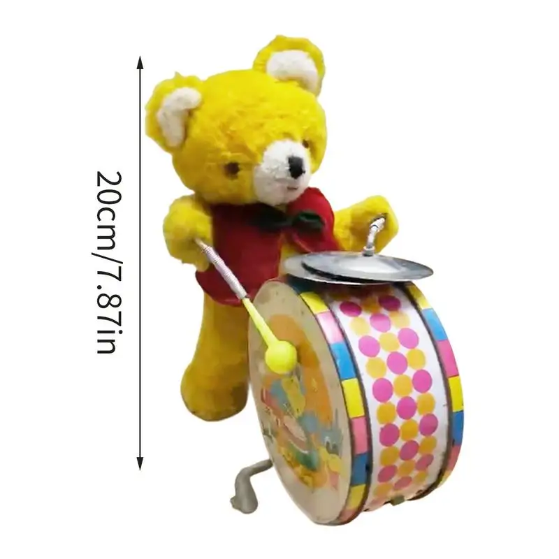 Conejo de tambor, juguetes de cuerda, Robot Animal de peluche, juguetes interactivos para caminar, modelo Animal eléctrico para niños de Pascua