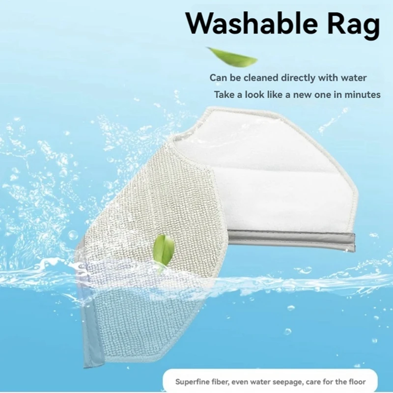Replacement Mop Pads For NARWAL Freo X Plus Microfiber Reusable Mop Cloth Robot Vacuum Cleaner Accessories