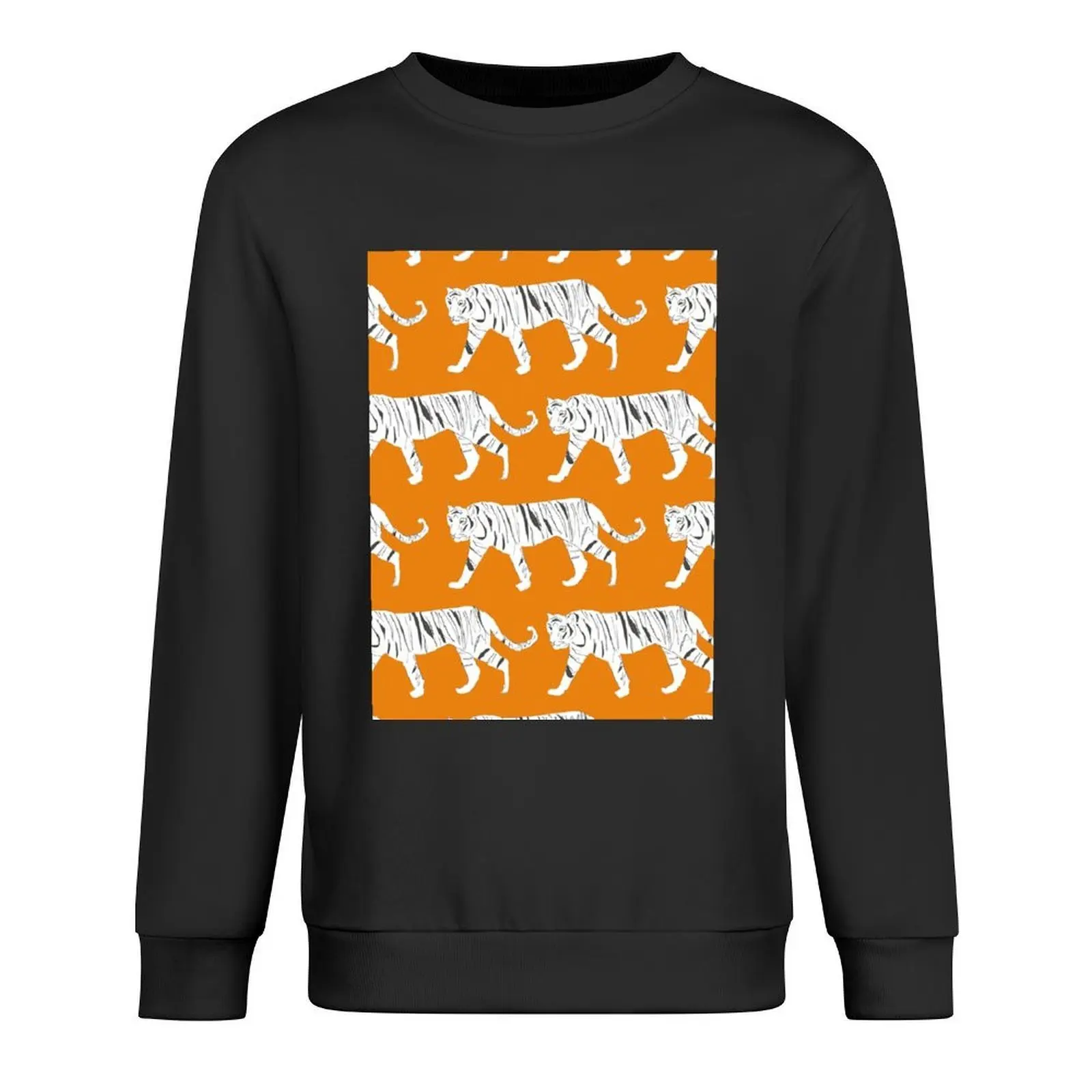

Tiger Print Pullover korean style clothes fashion men anime clothes japanese style men's sweatshirts