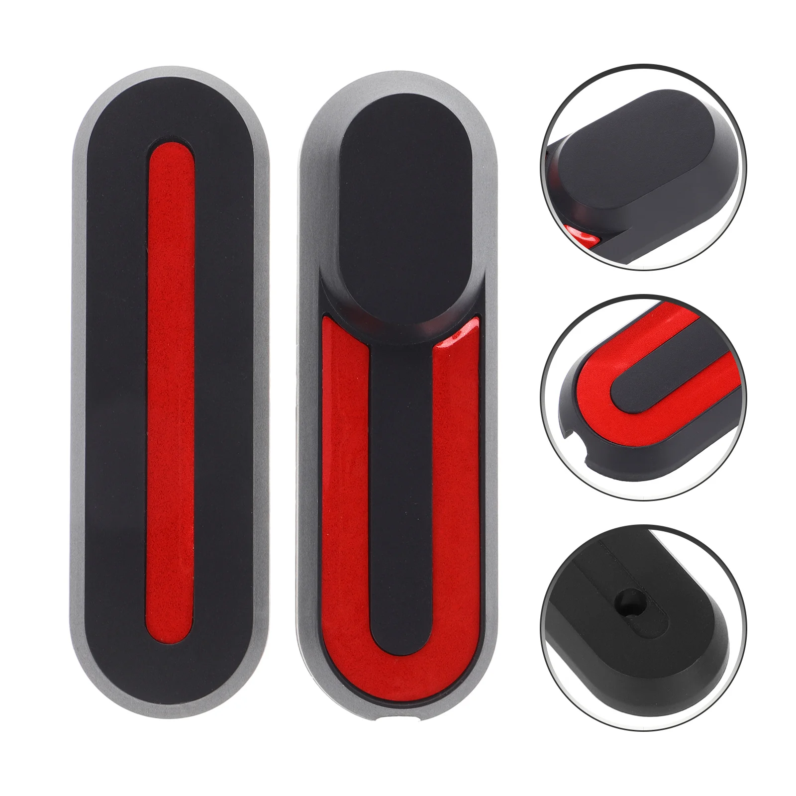 

2Pcs Electric Scooter Parts Front Wheel Cover Stylish Protective Hub Cap Modern Design Secure Fit No Tools Needed for Scooter