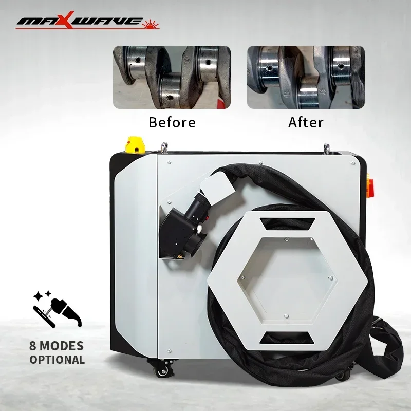 \MOPA Pulsed Laser Cleaning Machine Rust Cleaner Efficient Car Rust Removing Oil Paint Rust Dirt Removal 100W 500W