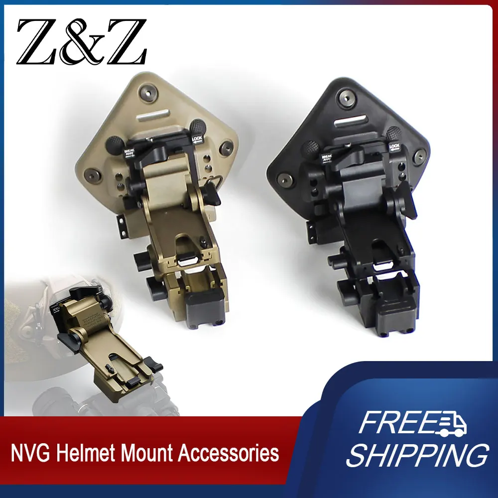 Metal Tactical Helmet Mount J arm for PVS-18 PVS-15 PVS-14 PVS-7 NVG Night Vision Hunting Mounting with Full Markings