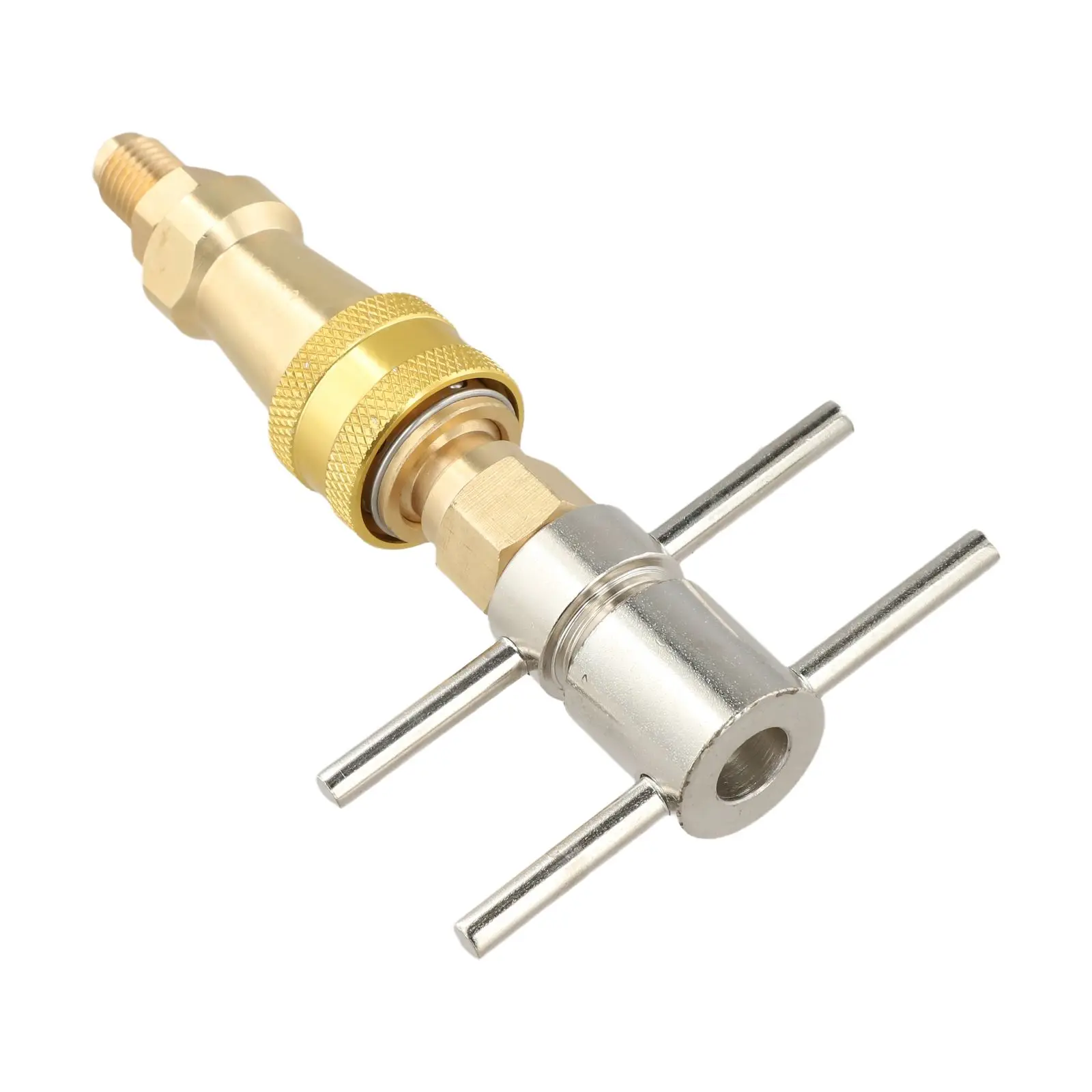 Quick Connect Washer for Refrigerator Systems Supporting 1/4 Inch Copper Tubing in Vacuum Connector and Cleaning Tasks