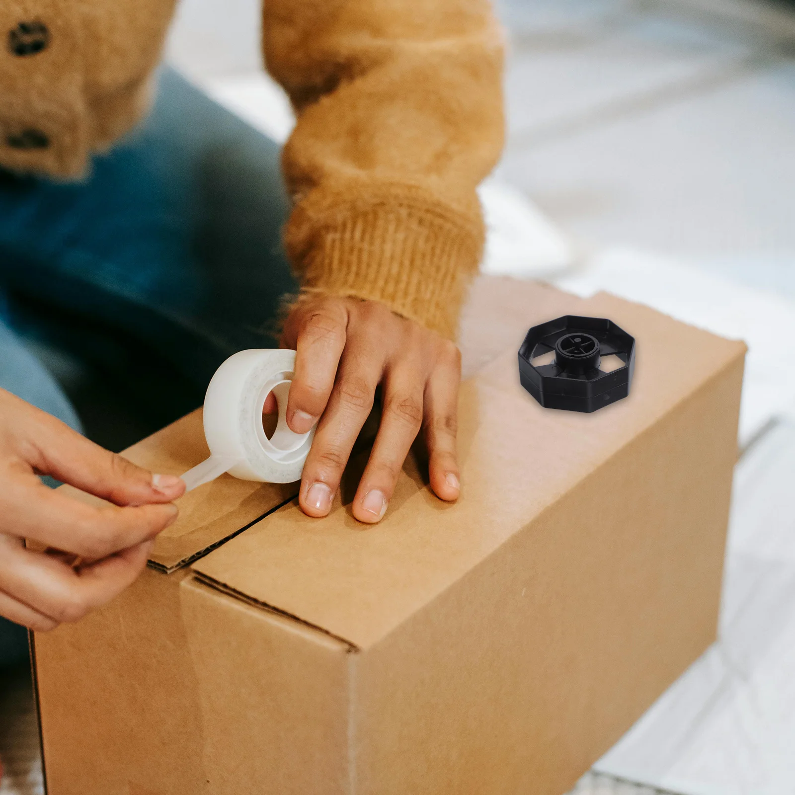 

3Sets Desktop Tape Dispenser Rolling Smooth Adhesive Tape Holder Replacement Part for Office Efficient Dispensing