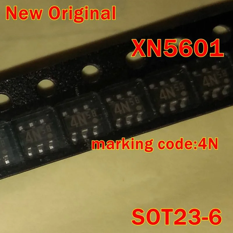 10Pcs to 1000Pcs New Original Xn5601 Sot23-6 Marking Code:4N 60V 100Ma Silicon Pnp Epitaxial Planar Transistor