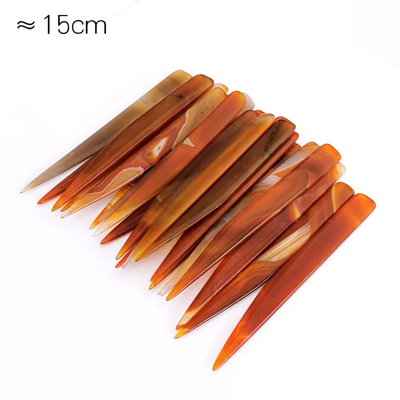 Natural agate knife / pen / scraper gold and silver jewelry polishing polishing maintenance tools jewelry tools