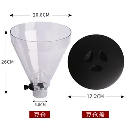 Bean Bin Grinding Hopper Suitable for Mazzer 900N/HC600 Coffee Grinder Accessory Tools