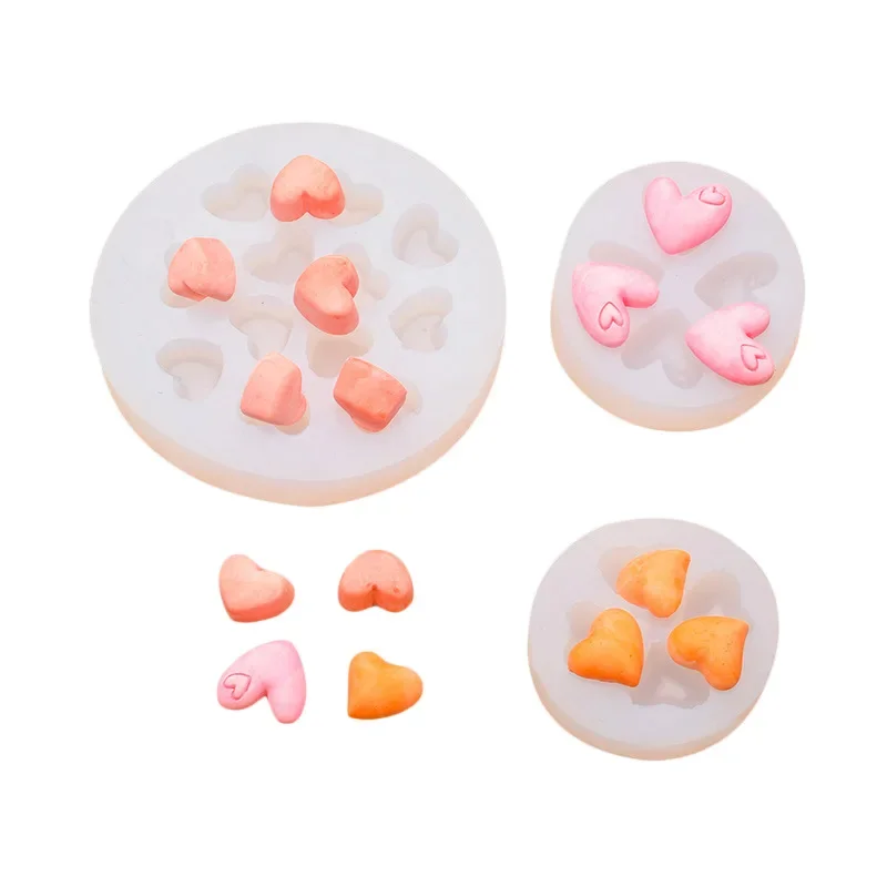 Love Heart Silicone Mold Chocolate Baking Cake Aroma Candle Mold DIY Handmade Cake Decorating Tools Candy Cake Decorative Mold