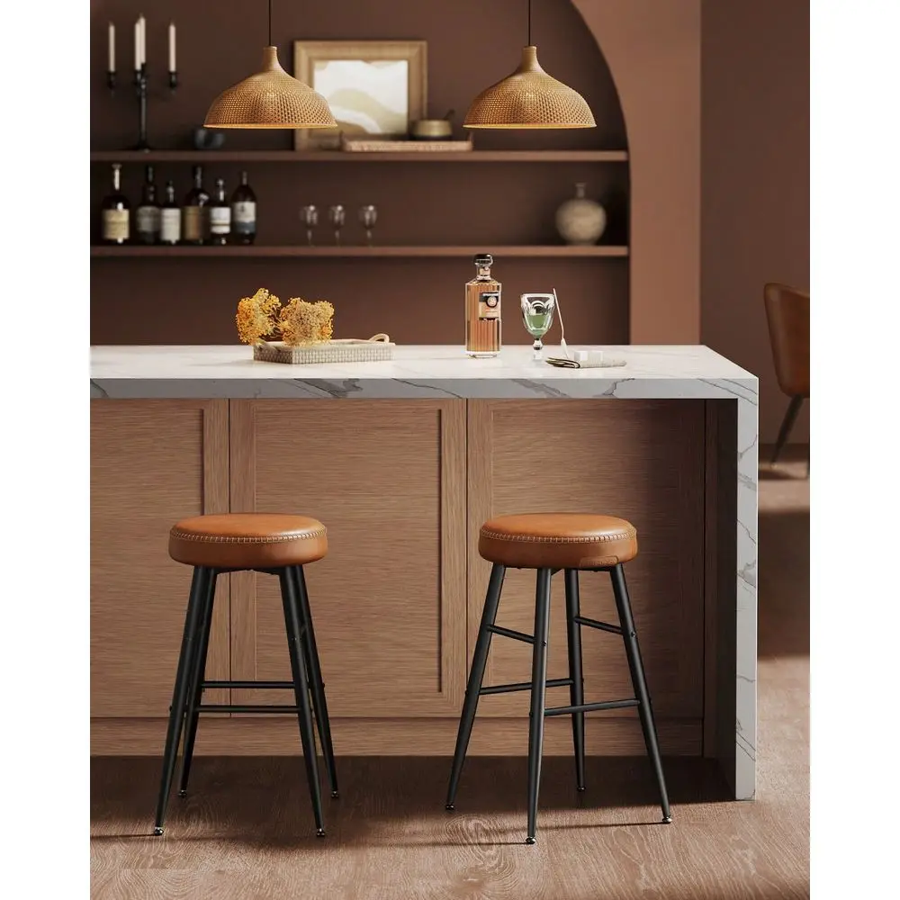 

Комплект из 2 барных стульев EKHO Collection, барные стулья для кухонной стойки, стулья для кухонной стойки в стиле Mid-Century Modern без спинки