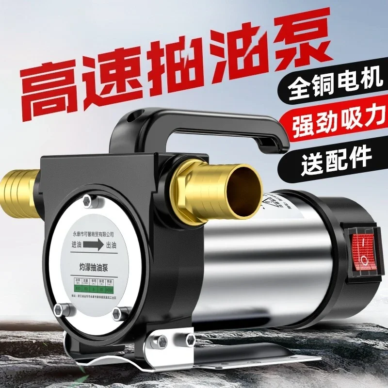 Electric Oil Pump 12V 24V 220V Self-Priming Positive And Reverse Rotation DC Oil Pump for Automotive And Engineering Use