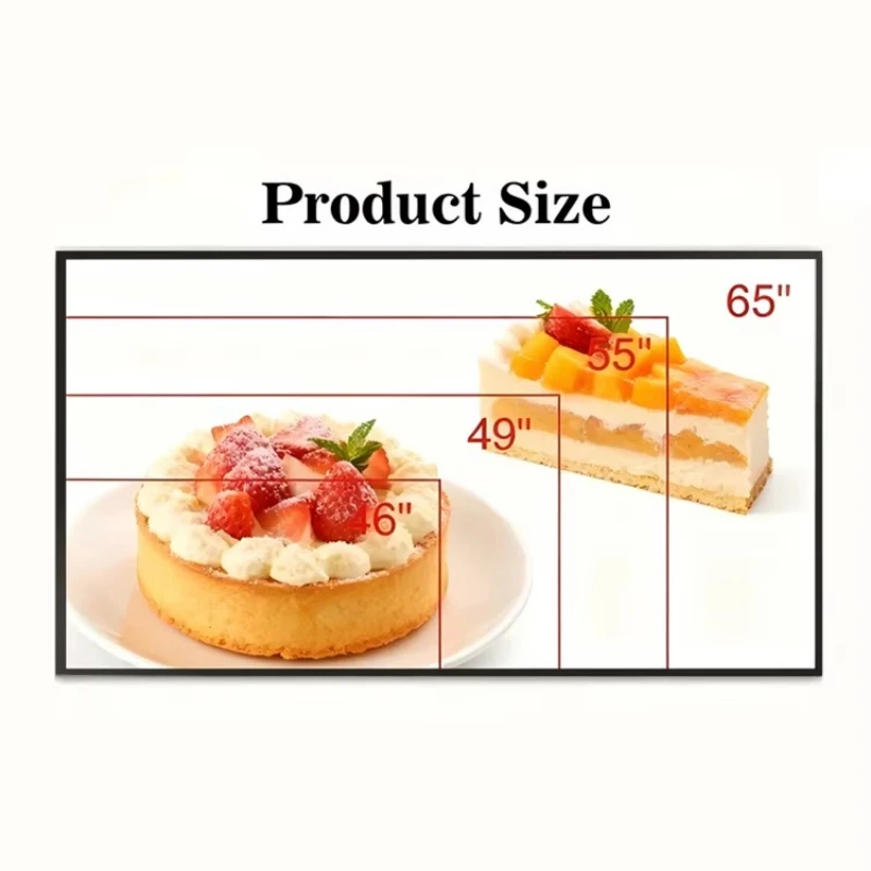 Factory Ultra Thin Bezel 55 Inch 3.5mm LCD Video Wall Advertising Player Panel with Digital Poster & Showroom SDK