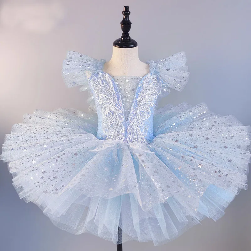 

Toddler Sequined ballet tutu dress Girls Jazz dance costumes children ballerinas tutu Outfits kids Stagewear dance Clothes