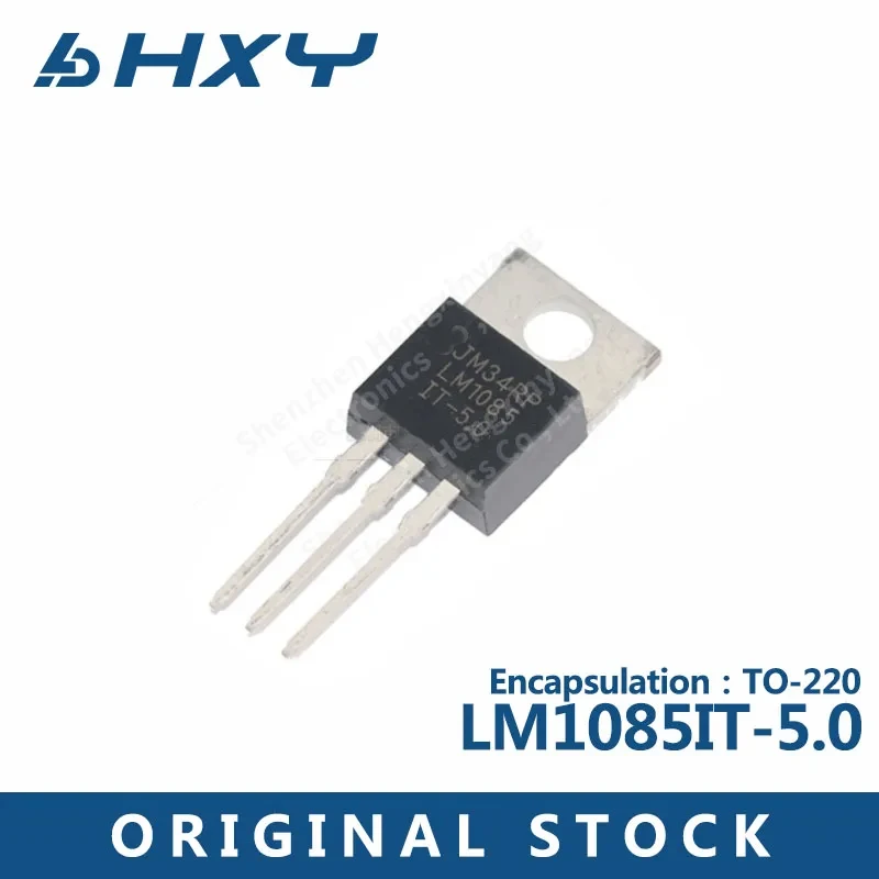 10PCS LM1085IT-5.0/NOPB in-line TO-220 5V switching regulator