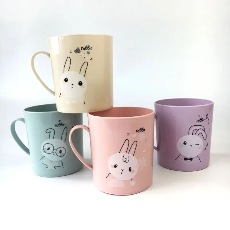 New plastic cute cartoon cup wash gargle cup large capacity