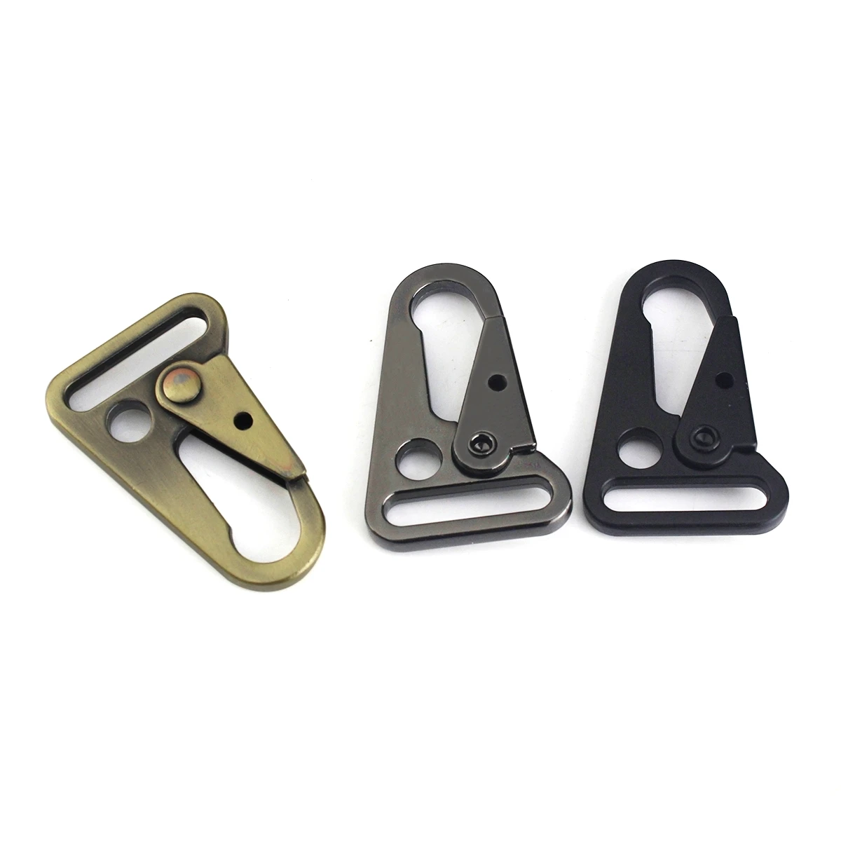 1pcs Metal Olecranon Hook Buckles Trigger Clips Buckles for Leather Strap/ Belt Bag Backpack Webbing Pet Leash Hooks 3 Sizes