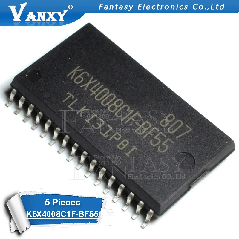 5pcs K6X4008C1F-BF55 SOP-32 K6X4008C1F BF55 TSOP-32 Memory chips 512Kx8 bit Low Power full CMOS Static RAM