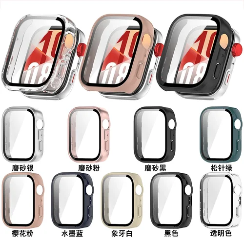 Imagen 2 del producto Vidrio templado + funda para Huawei Watch Fit 4, accesorios, funda protectora de pantalla de parachoques para PC, fundas protectoras para Huawei Watch Fit 4