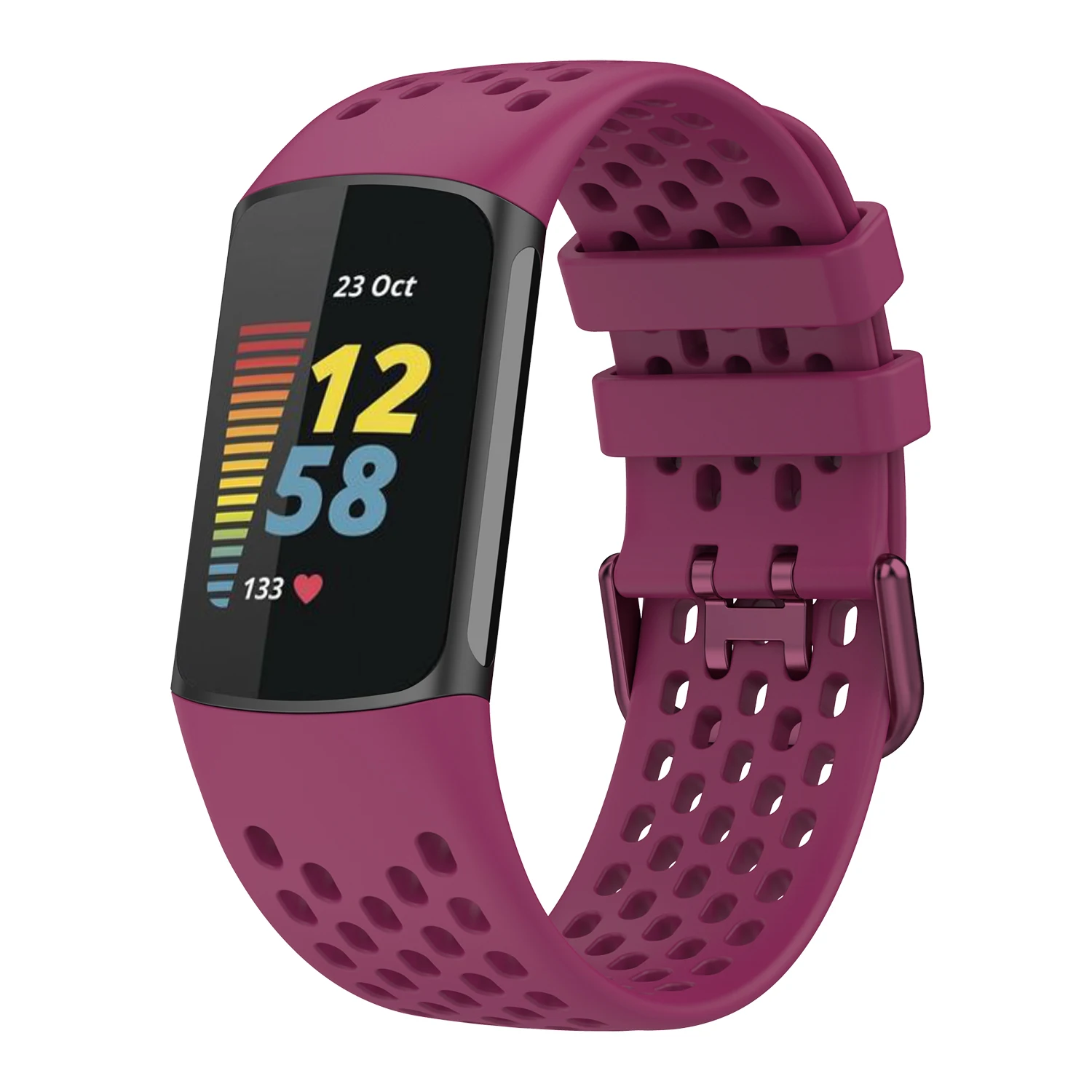 สำหรับ Fitbit Charge 5สมาร์ทนาฬิกาอุปกรณ์เสริมสำหรับ Fit Bit 5กีฬา Breathable สายรัดข้อมือสายคล้องคอ
