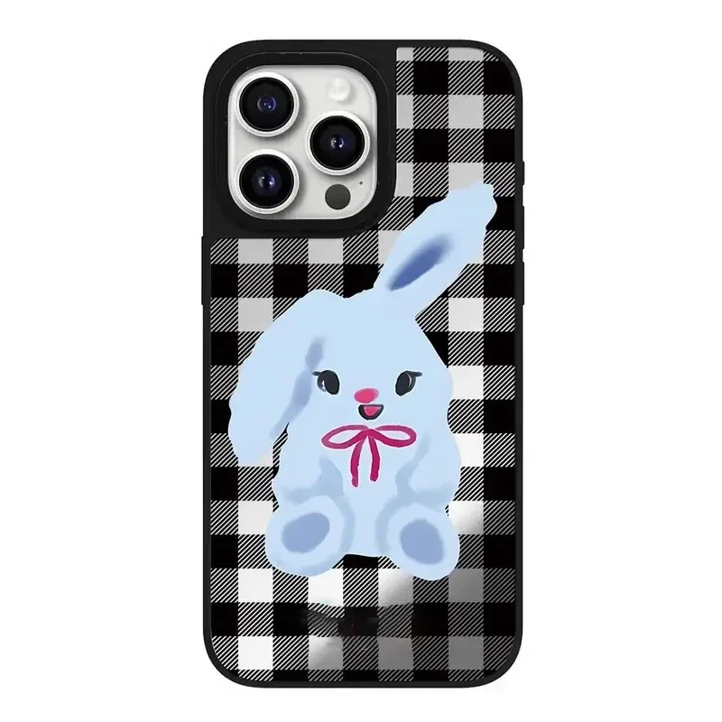 

Cute Dog Cartoon Mirror Magnetic iPhone 11 12 13 15 14 Pro Max Protective Case, Fits iPhone 15 Pro Max