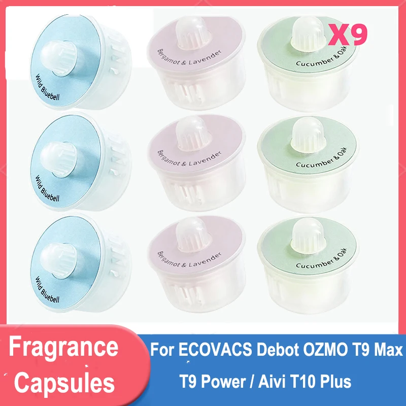 كبسولات العطر معطرات الجو لجهاز ECOVACS Debot OZMO T9 Max / Power / Aivi T10 Plus ملحقات المكنسة الكهربائية الروبوتية