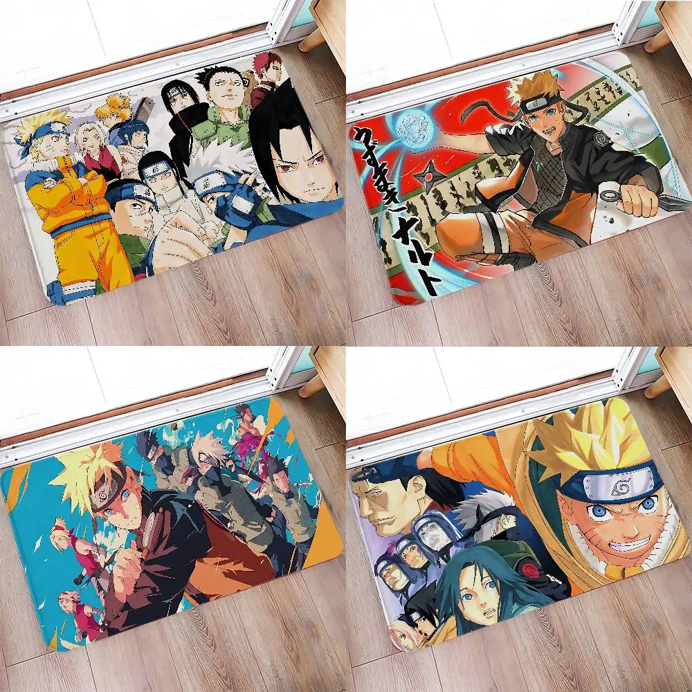 Tapis de sol Naruto Hot Blood, tapis de lavage pour la maison, tapis antidérapant pour la décoration du salon, tapis d'entrée