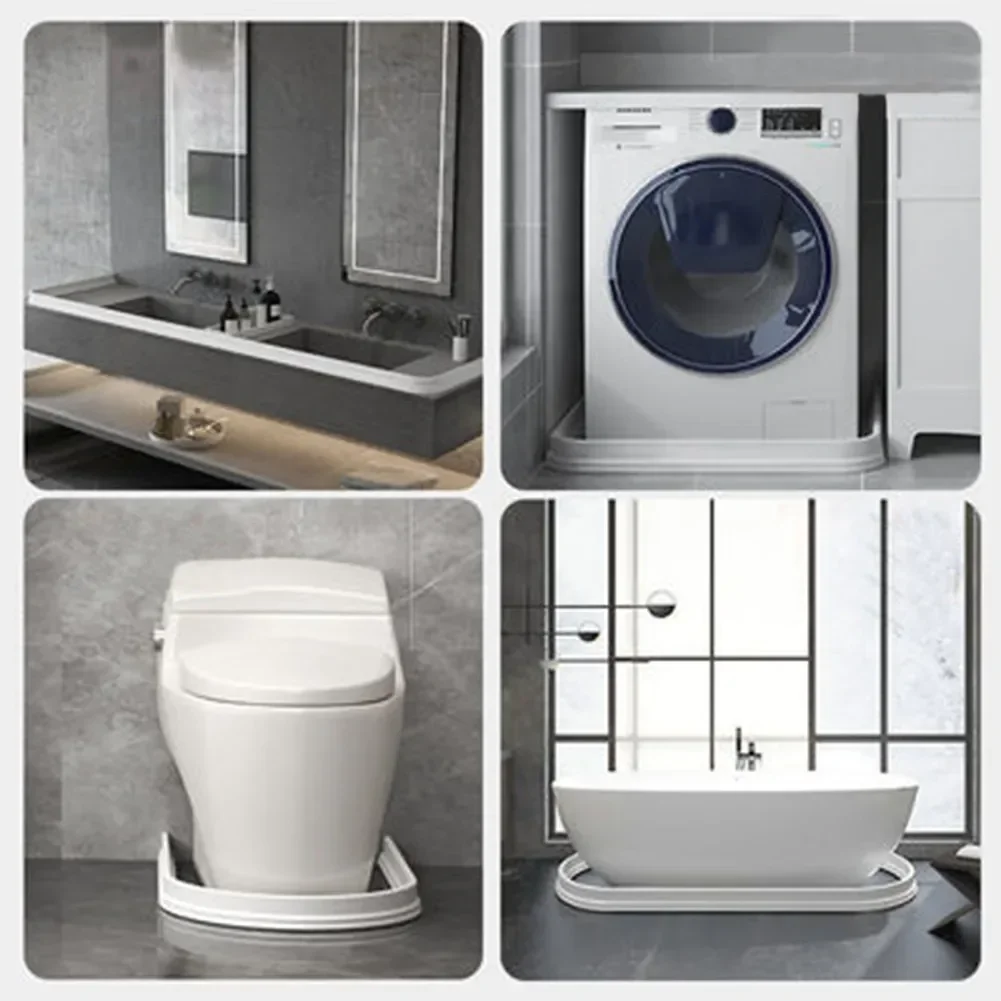 المطاط سيليكون دش حاجز أداة إيقاف الماء الحمام شريط مقاوم للماء المياه الاحتفاظ قطاع انحناء الباب السفلي ختم الشريط